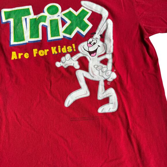 Vintage Trix T-Shirt Jerzees Print Cereal Mens XL - Picture 6 of 6